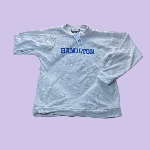 New Hamilton Sweatshirt Woolly Threads Men Terrycloth Made in USA - Picture 1 of 11